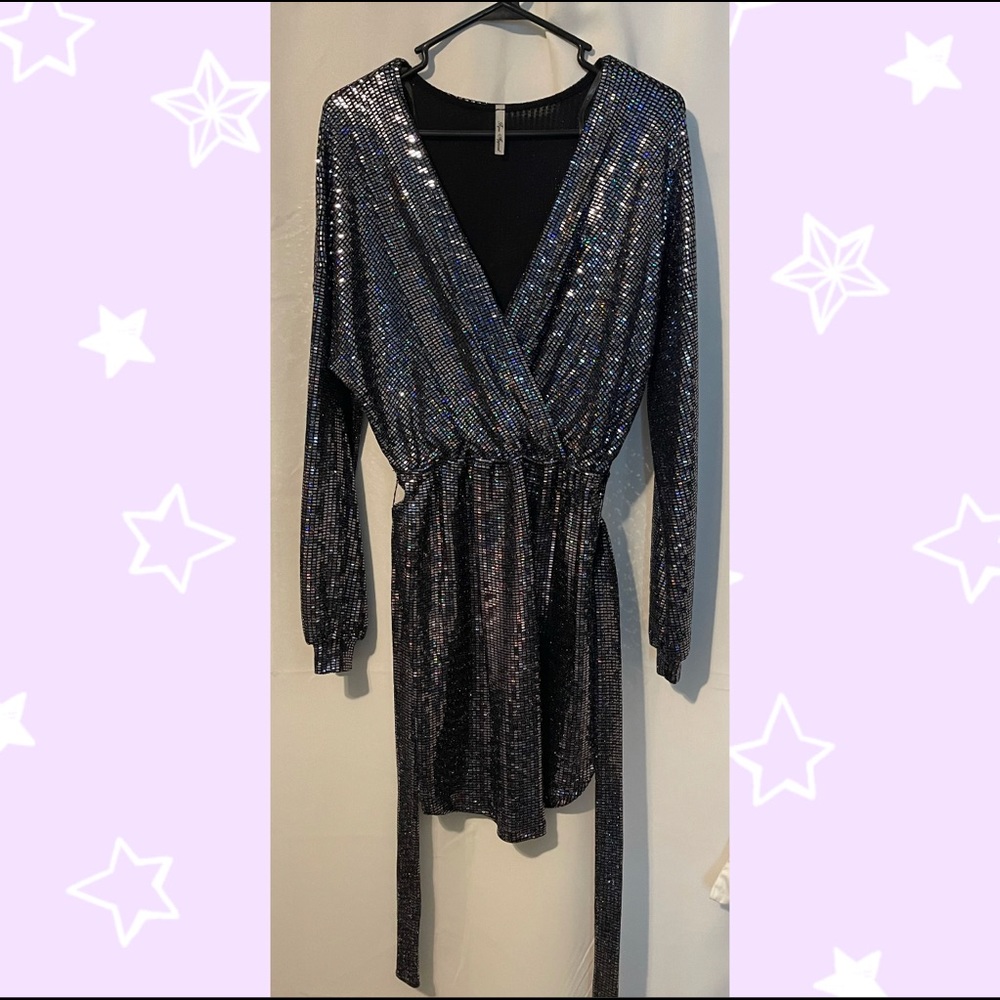 NWOT METALLIC DRESS - Picture 2 of 6